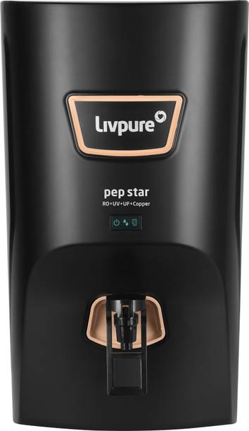 LIVPURE LIV-PEP-STAR-COPPER 7 L RO + UV + UF + Minerals + Copper Water Purifier
