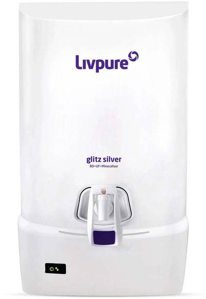 LIVPURE LIV-GLITZ-SILVER 7 L RO + UF + Minerals Water Purifier