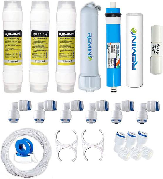 Remino Replacement Service Kit 80 GPD RO Membrane with Housing for 12 L RO + UV + UF + TDS Control Water Purifier