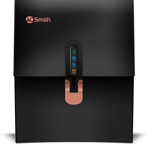 AO Smith Z5 Pro 5 L RO + SCMT Water Purifier | SCMT - Silver Charged Membrane Technology| Baby-Safe Water with 8 Stage Purification| Digital Display|Copper Fortified Mineraliser| Wall Mount + Table Top Placement| Suitable for all - Borewell, Tanker, Municipality Water