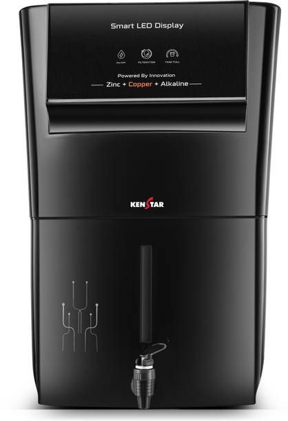 Kenstar Black Pureza. 8 L RO + UF + UV + Copper + Alkaline + Mineralizer Water Purifier