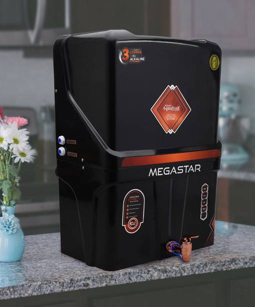 Kaveri AquaFresh Megastar Full Black RO Water Purifier 12 L RO + UV + UF + TDS Water Purifier