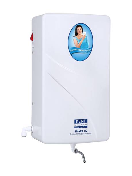 KENT 11138 Smart | 4 Stage Smart Online Water Purifier | Wall Mountable | High Purification Upto 60 L/hr UV Water Purifier
