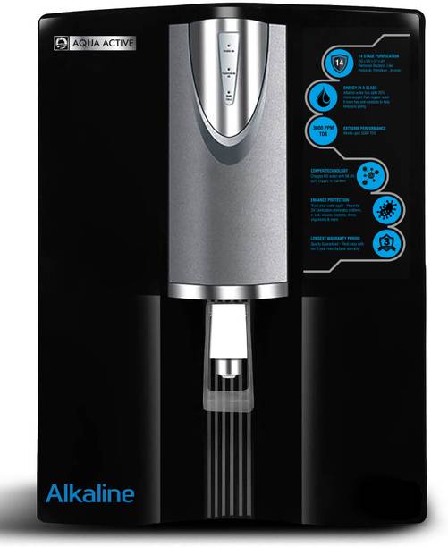 AquaActive ROUVPH 10 L RO + UV + MAT + pH Enhancer Water Purifier