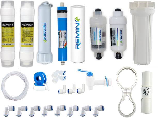 Remino complete Ro Water Purifier Filter Service kit of 80 GPD Membrane for 12 L RO + UV + UF + TDS Control Water Purifier