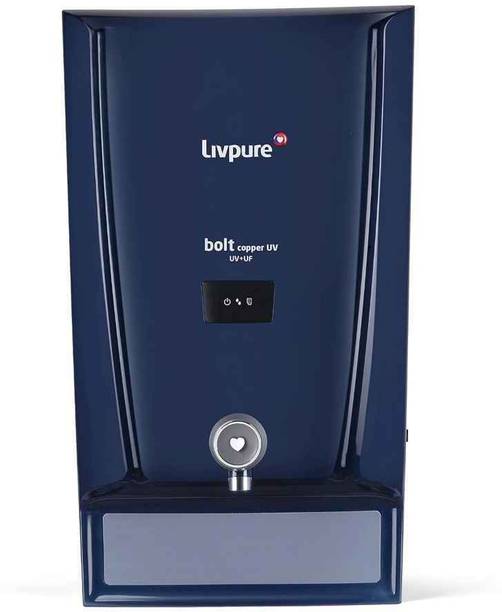 LIVPURE LIV-BOLT-COPPER-UV 7 L UV + UF Water Purifier