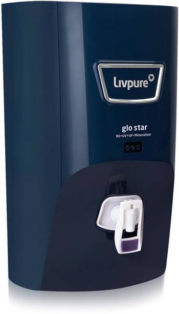 LIVPURE LIV-GLO-STAR-BLUE 7 L RO + UV + UF + Minerals Water Purifier