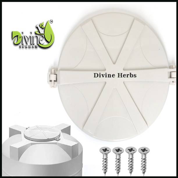 DIVINE SUKHAM Water Tank CAP (WHITE-750L) l Storage Tank Lid l Tank Mouth Cover 750 L Water Tank