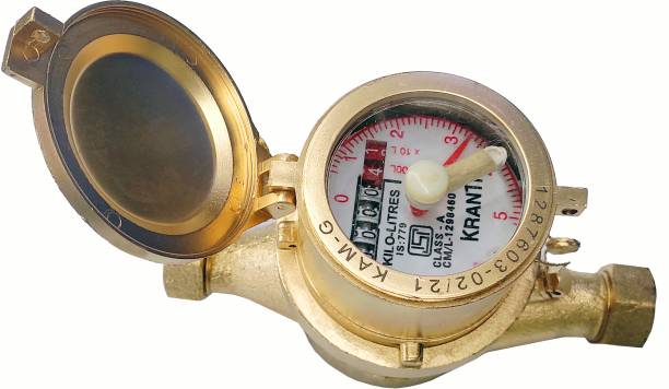 Japsin Kranti Water Meter ISI Marked Mechanical Drive Threaded Ends Model: KAMG Class A Watermeter
