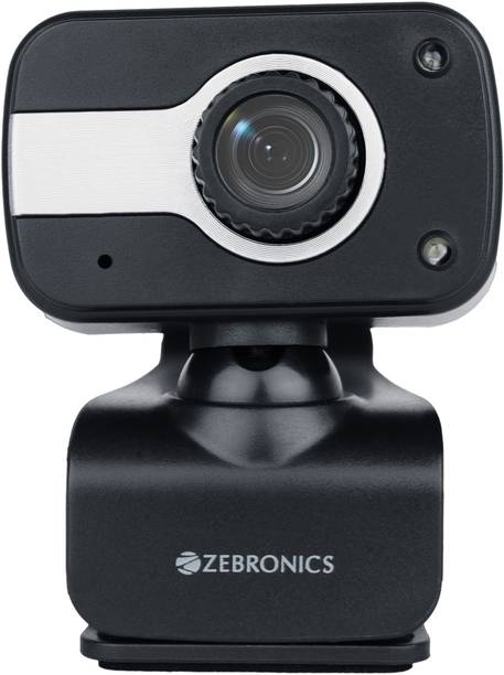 ZEBRONICS Crystal Clear 0.3  Webcam with Built-In Microphone with Night Vision USB Connectivity