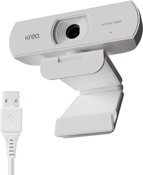 Kreo Owl Web Camera Desktop 1080p Webcam Auto Focus USB...