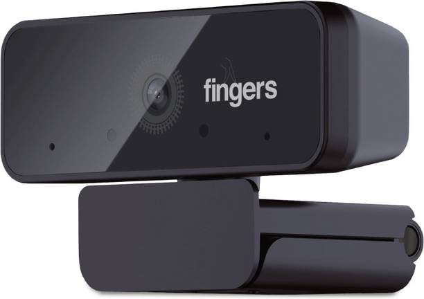 FINGERS Hi-Res 2K Full HD Webcam 2048p, with Microphone, USB Connectivity