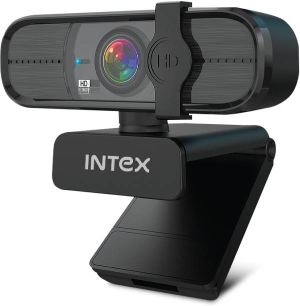 Intex Web Pro Vision Full HD Webcam 1080p, with Microphone, USB Connectivity