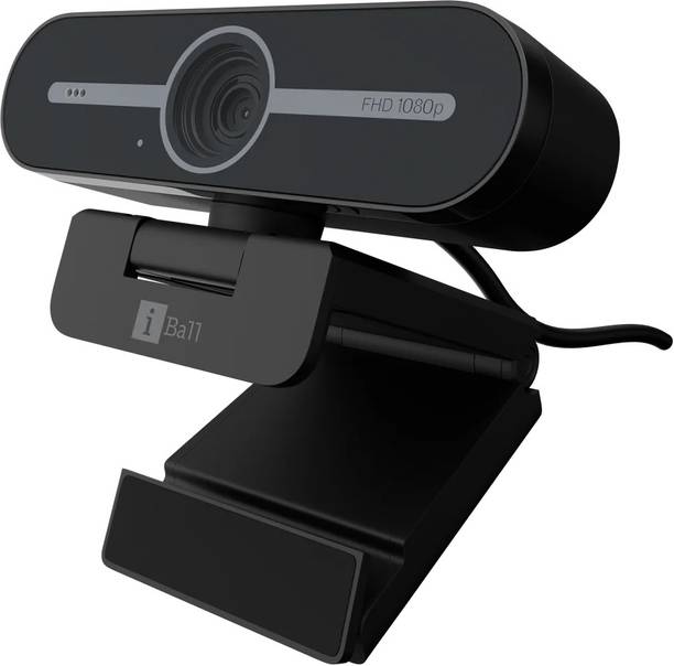 iBall PHOCUS 18A (iB2020) Webcam, 360° Rotatable Camera Full HD Webcam 1080p, with Microphone, Night vision, USB Connectivity
