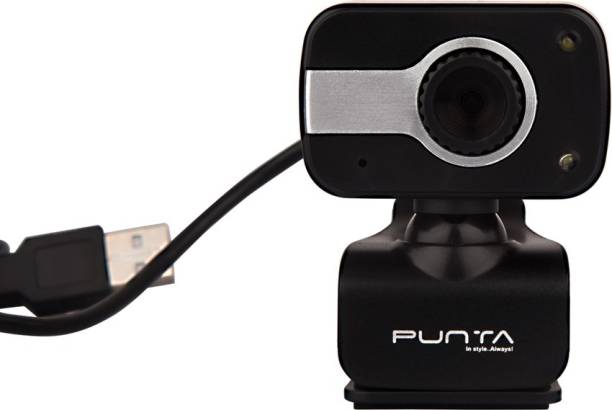 Punta High Resolution Webcam 480S With Built-in Microphone & CMOS Sensor  Webcam