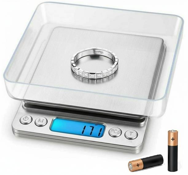 VBR's Group 500gr Jewellery Digital Weight Machine With Batteries for Home & Small Shops Weighing Scale