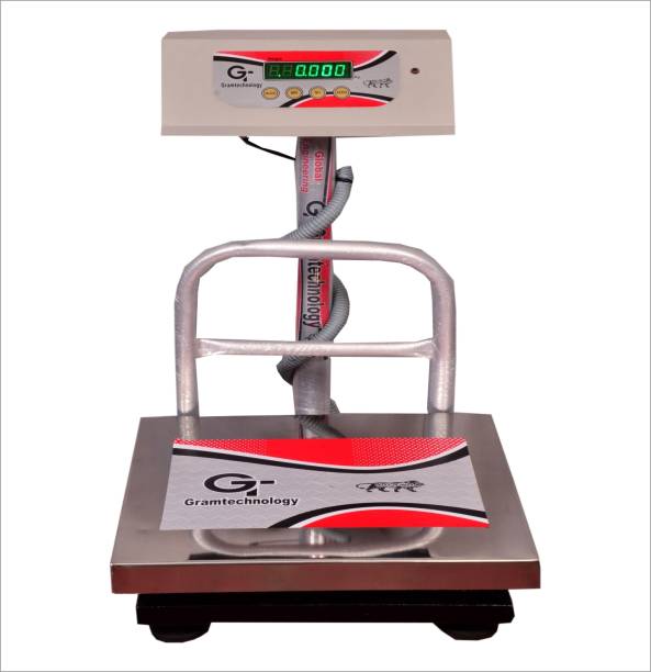 GRAMTECHNOLOGY GT Weighing Scale 100kg x 10g Weight Machine Double Display for Shop(14x14 size) Weighing Scale