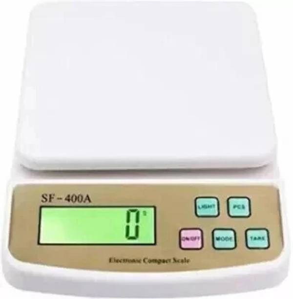Tenant Electronic Digital 1Gram-10 Kg Weight Scale Lcd Kitchen Weight Scale Machine Measure for measuring fruits,shop,Food,Vegetable,vajan,offer,kata,weight machine Weighing Scale for grocery,kata,taraju,shop,computer kata,tarazu,jewellery,sabzi, Weighing scale (White) (adaptor included) Weighing Scale  (White) Weighing Scale