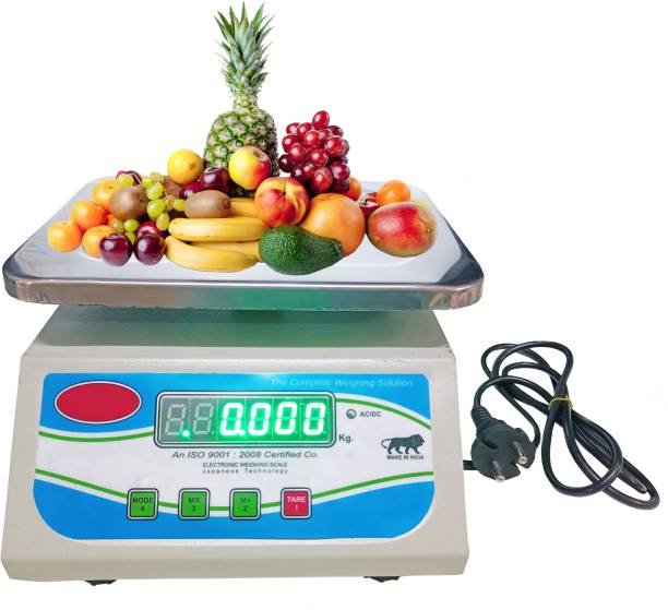 ACU-CHECK Electronic Compact Scale Digital Kitchen Weighing Scale 30kg 1g Electronic Scale Weighing Scale