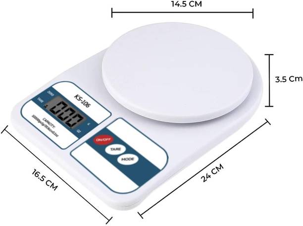 APBMARKETING LCD Weight Machine Multipurpose Portable Weighing Scale for Kitchen & Home 10kg Weighing Scale