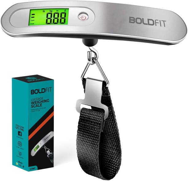 BOLDFIT Digital Weighing Scale for Luggage Luggage Weight Machine Weighing Scale 50kg Weighing Scale