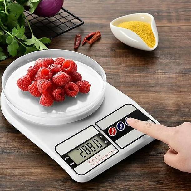 NUCLETRIC Electronic Digital Kitchen Scale 10kg For Home Baking, Fitness & Balanced Diet Weighing Scale