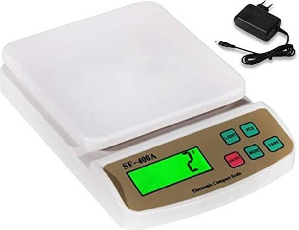 vyog 10Kg Counter Kitchen Weight Machine with Stainless Steel-Top for Shop, Home Weighing Scale