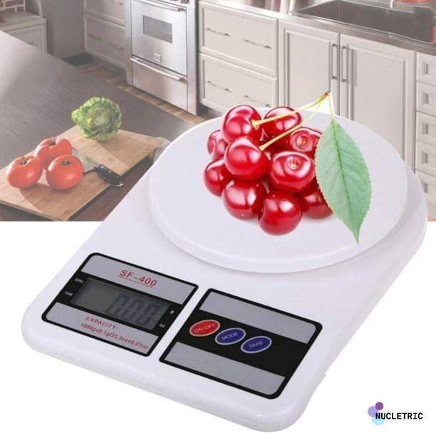 NUCLETRIC 10-kg Electronic Kitchen Scale Balance Multi-purpose weight measuring machine Weighing Scale