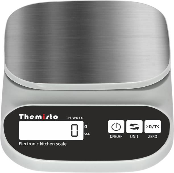 tHemiStO TH-WS15 Stainless Steel (10kg) Kitchen Weighing Scale