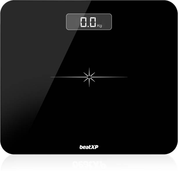 beatXP Actifit Flare Weight Machine with 5mm Thick Tempered Glass for Human Body Weighing Scale