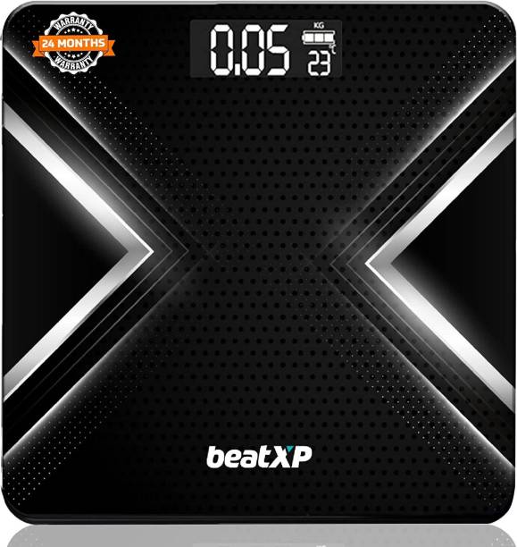 beatXP Gravity X Digital Weight Machine with Thick Tempered Glass | LCD Display Weighing Scale