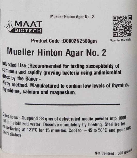 MAAT BIOTECH Mueller Hinton Agar No. 2 Weight Box