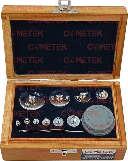 COMETEK Laboratory Analytical Weight Box - 1mg to 200gm - Calibrated Weights Weight Box