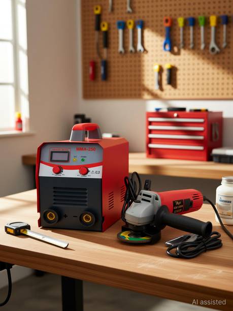 Hillgrove HGCM1220M3 250Amp With 100MM Wheel Diameter Angle Grinder Inverter Welding Machine