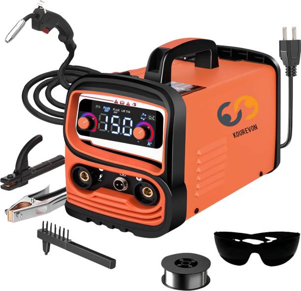 KOUREVON 270A 2in1 MIG Flux Core/MMA Welding Machine, IGBT Gasless with Gun and Flux core Inverter Welding Machine