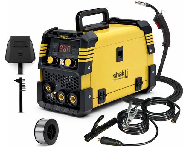 Shakti Technology 200Amp MAG/MMA 3-in-1 IGBT Technology Gas/Gasless/Flux Wire Welding Machine–7 kg Inverter Welding Machine