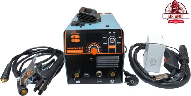 METAPOD MIG MMA 200 Gasless Welding Machine 200A Dual Function Portable ARC MIG for Inverter Welding Machine
