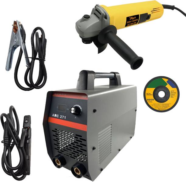 Hillgrove HGCM1201M3 271Amp Welding Machine With 100MM Wheel Diameter Angle Grinder Inverter Welding Machine