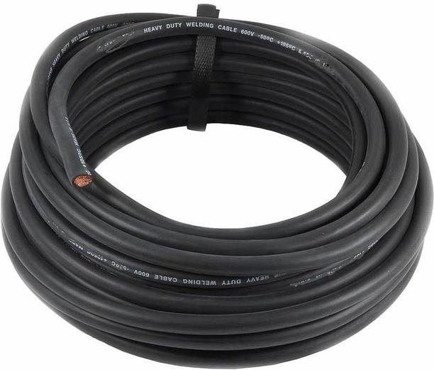 SHIV ALASKA 15_METER (49.feet ) cable 100% Copper 25. SQ/MM TECHNO TRONICS Inverter Welding Machine