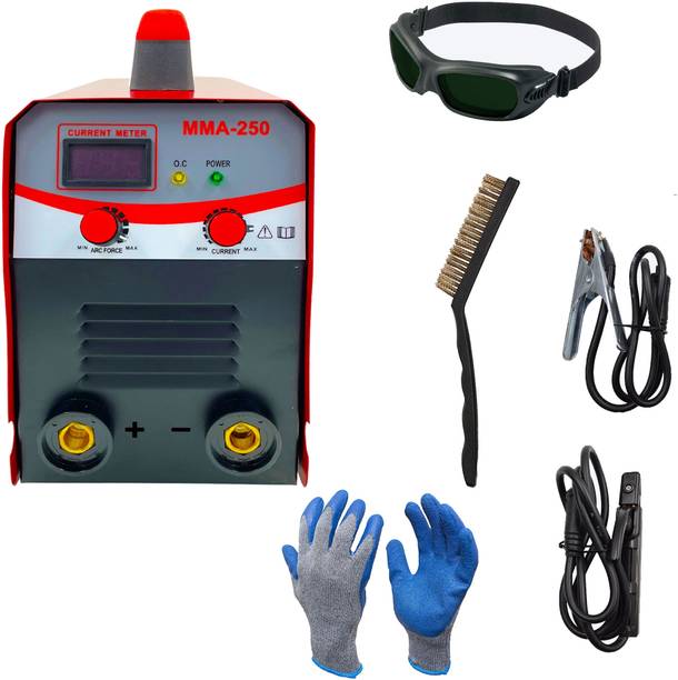 Hillgrove HGCM1217M2 250Amp Welding Machine With Metal Brush and Safety Googles, Gloves Inverter Welding Machine