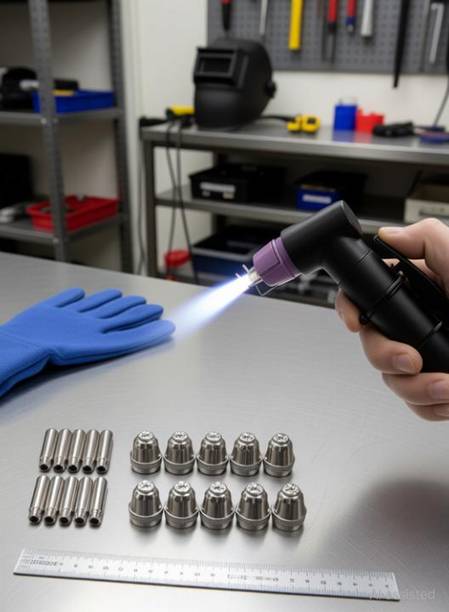 SHIV ALASKA Cut AG 60 Plasma Cutting Consumable Cutter Torch Nozzle Electrode Nozzle10 +10 Laser Welding Machine