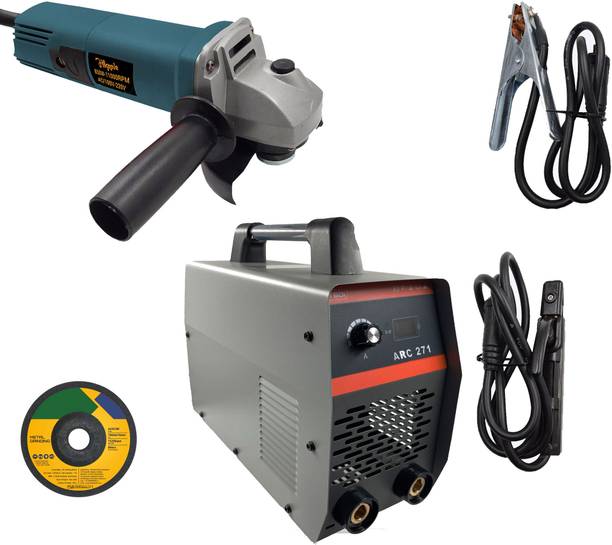 Hillgrove HGCM1203M1 271Amp Welding Machine With 100MM Wheel Diameter Angle Grinder Inverter Welding Machine