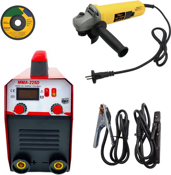 Hillgrove HGCM1213M2 225Amp Welding Machine With 100MM Wheel Diameter Angle Grinder Inverter Welding Machine