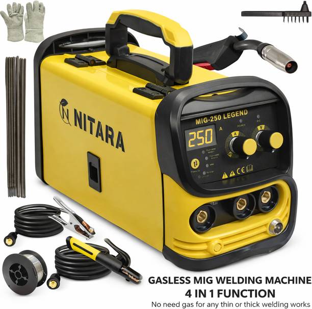 Nitara MMA 250 Gasless MIG 4 in 1 MIG, ARC and Lift TIG Welding Machine 0.8mm Wire Inverter Welding Machine