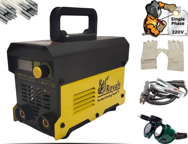 RAJROYALS 220A Powerful IGBT technology single phase STEEL and IRON welding works use Inverter Welding Machine