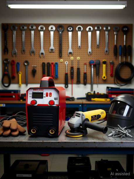 Hillgrove HGCM1213M3 225Amp Welding Machine With 100MM Wheel Diameter Angle Grinder Inverter Welding Machine