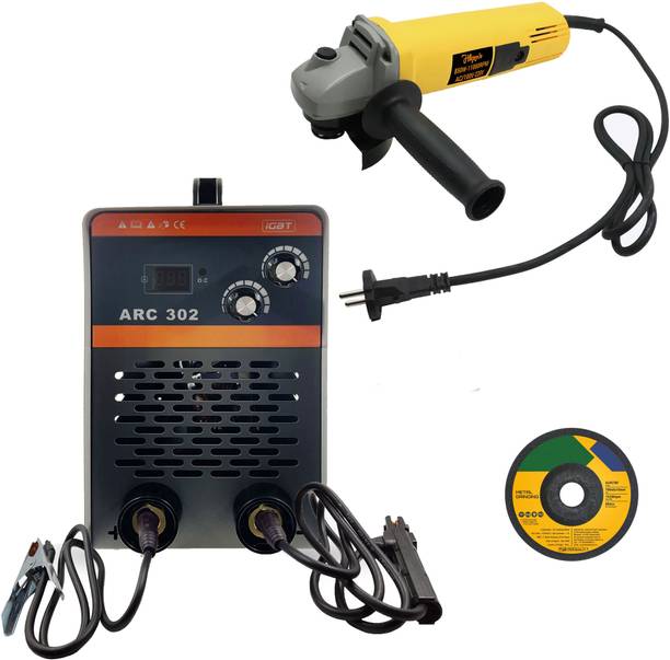 Hillgrove HGCM1207M1 302Amp Welding Machine With 100MM Wheel Diameter Angle Grinder Inverter Welding Machine