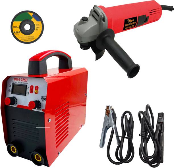 Hillgrove WMHG1214M3 225Amp Welding Machine With 100MM Wheel Diameter Angle Grinder Inverter Welding Machine