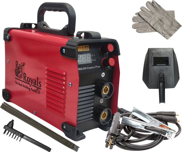 RAJROYALS 300Amps high powered with arc force low voltage work for MS and SS Inverter Welding Machine