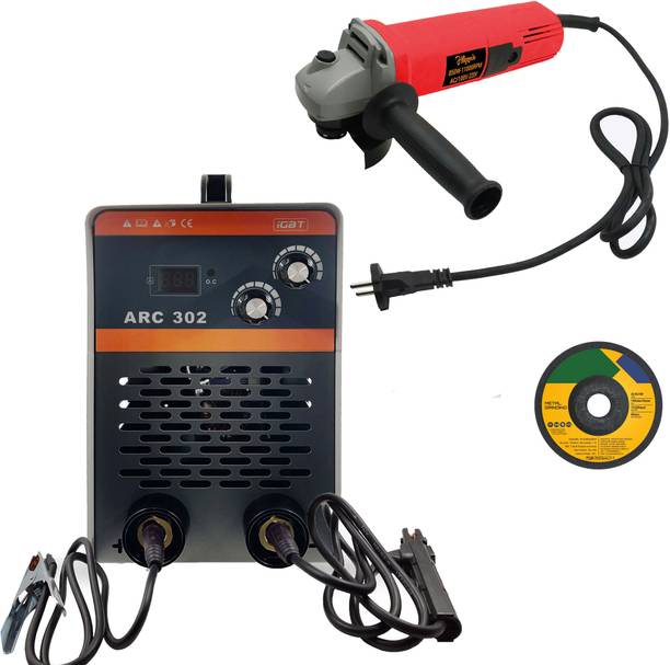 Hillgrove WMHG1208M3 302Amp Welding Machine With 100MM Wheel Diameter Angle Grinder Inverter Welding Machine